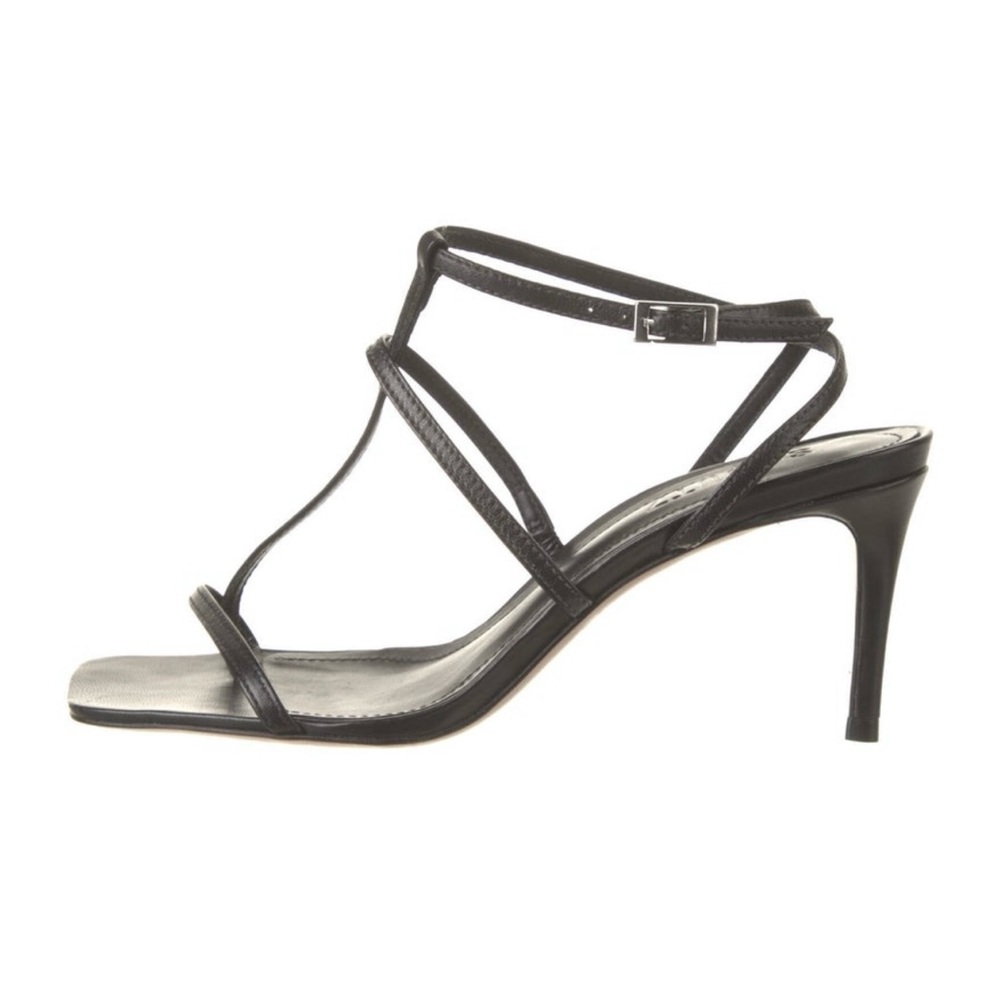 Schutz Leather T-Strap Sandals